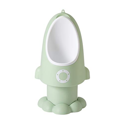NUOBESTY Töpfchen Urinal Raketenform Einstellbar Junge Urinal Kinder Kleinkind Badezimmer Pipi Trainer für Kleinkind Jungen Toilette (Hellgrün)