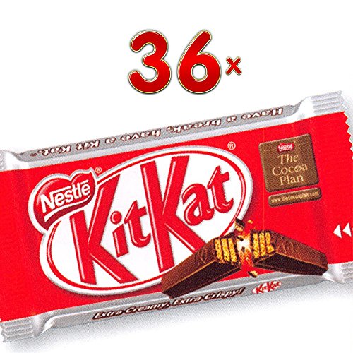 KitKat Single 36 x 45g Packung (KitKat-Schokoladenriegel)