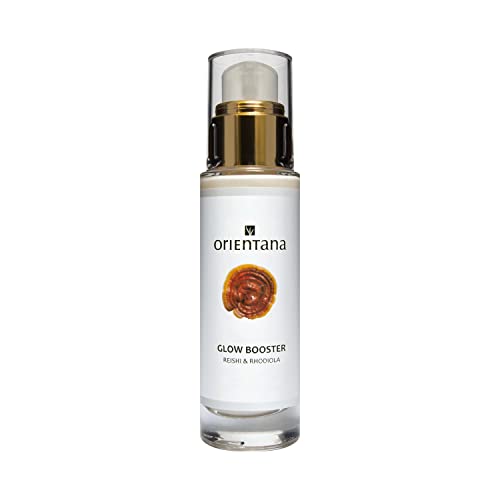 Orientana - Natural Face Illuminating Booster Für Frauen | Reishi & Rhodiola | Feuchtigkeitscreme Vegan | Anti-Aging Pigmentationsbehandlung Für Dunkle Flecken - 30 ml