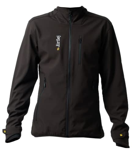 dirtlej weathershield warm, isolierte Funktions-Softshell Jacke für Radfahrer, schwarz (M)