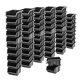 35 Stück Schwarz Lagerkisten Stapelboxen Kleinteilebox Werkstattkiste Lagerboxen