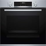 Bosch HBD632LS80 Backofen-Cerankochfeld-Kombination (autark), 59,4 cm breit, EcoClean Direct Reinigungshilfe, AutoPilot 10 10 Automatikprogramme, Bräterzone für großes Kochgeschirr, ReStart