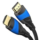 KabelDirekt - 4K HDMI Kabel - 20m - kompatibel mit (HDMI 2.0a/b 2.0, 1.4a, 4K Ultra HD, 3D, Full HD, 1080p, HDR, ARC, Highspeed mit Ethernet, PS4, XBOX, HDTV) - TOP Series, Schwarz/Blau