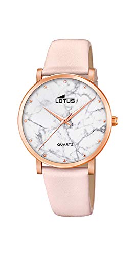 Lotus Damen Analog Quarz Uhr mit Leder Armband 18703/1