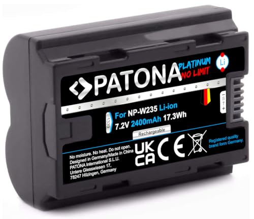 PATONA Platinum Ersatz für Akku Fujifilm NP-W235
