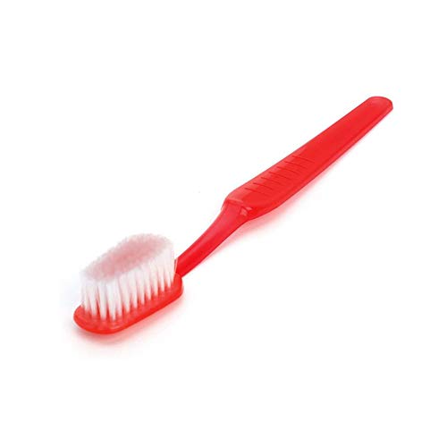Zhenwo Bath Brush Novelty Oversized Jumbo Toothbrush Body Brush,Rot