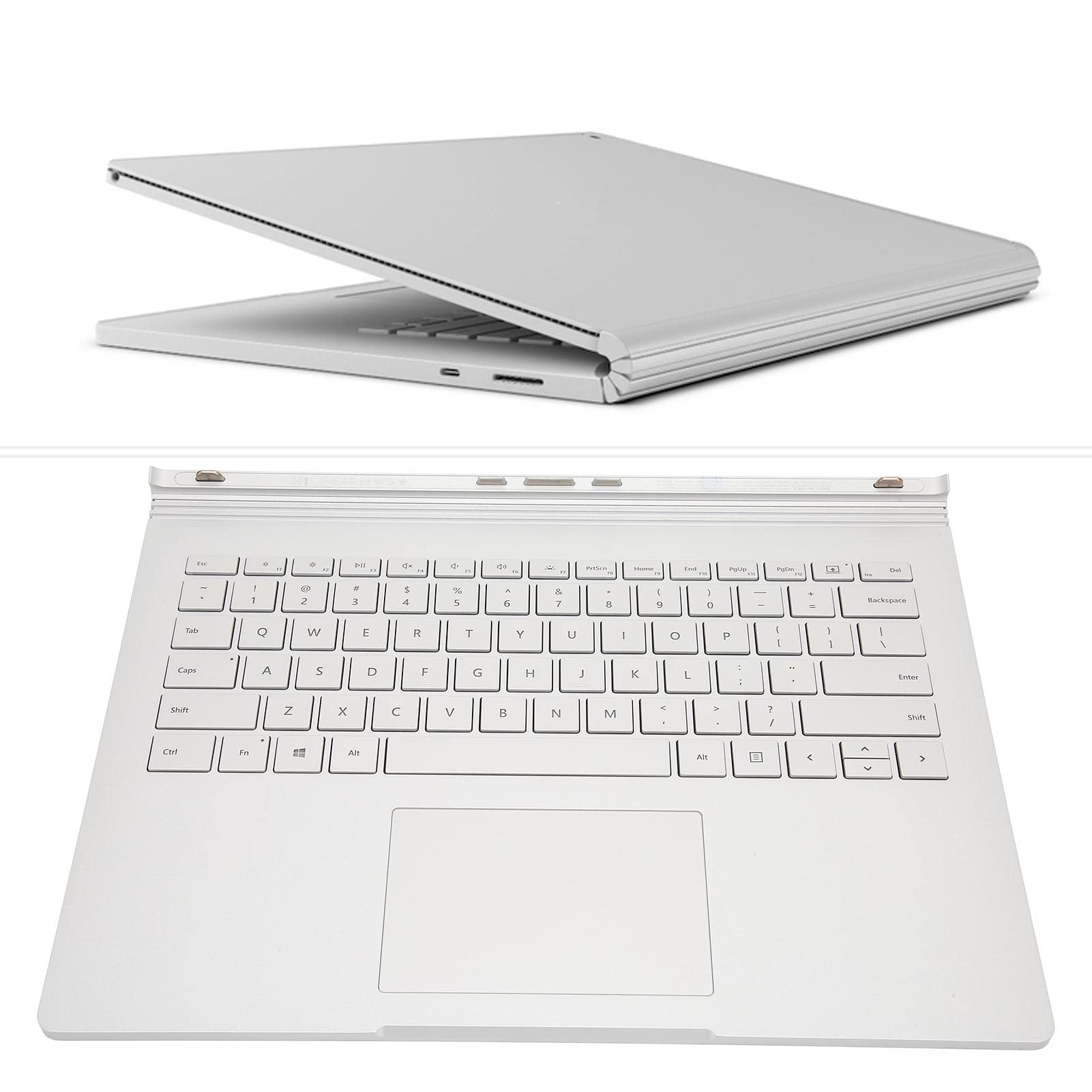 Yctze Kompatibel mit Surface Book 2-Tastatur, kabellose Tastatur aus Aluminiumlegierung mit Touchpad, Ersatz für Book 2 13,5-Zoll-Tastatur, schnelle Reaktion