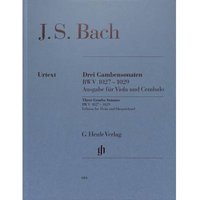 3 Sonaten Bwv 1027-1029 Vdg Cemb. Viola, Cembalo