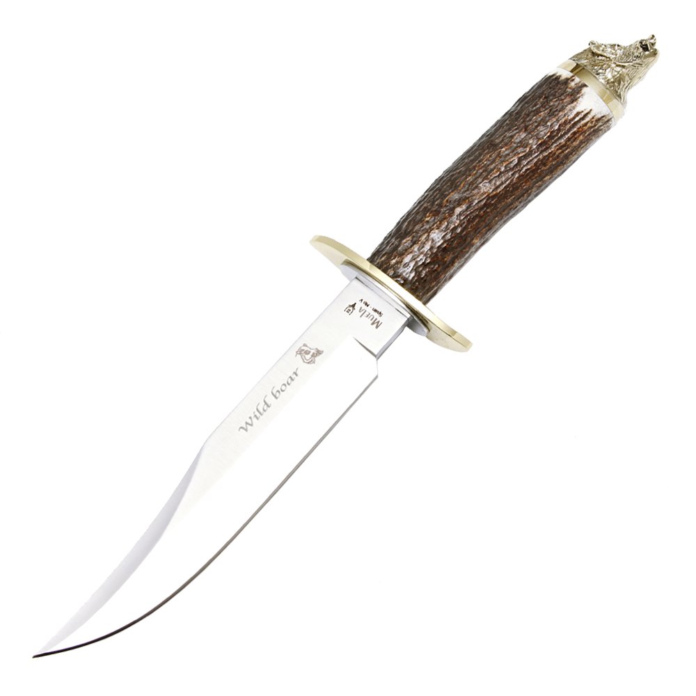 Muela Unisex – Erwachsene Wildboar Messer, Silber, one Size