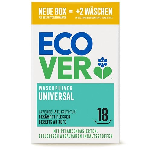 ECOVER: Universal - Waschpulver Konzentrat 1,35kg Lavendel & Eukalyptus (5)