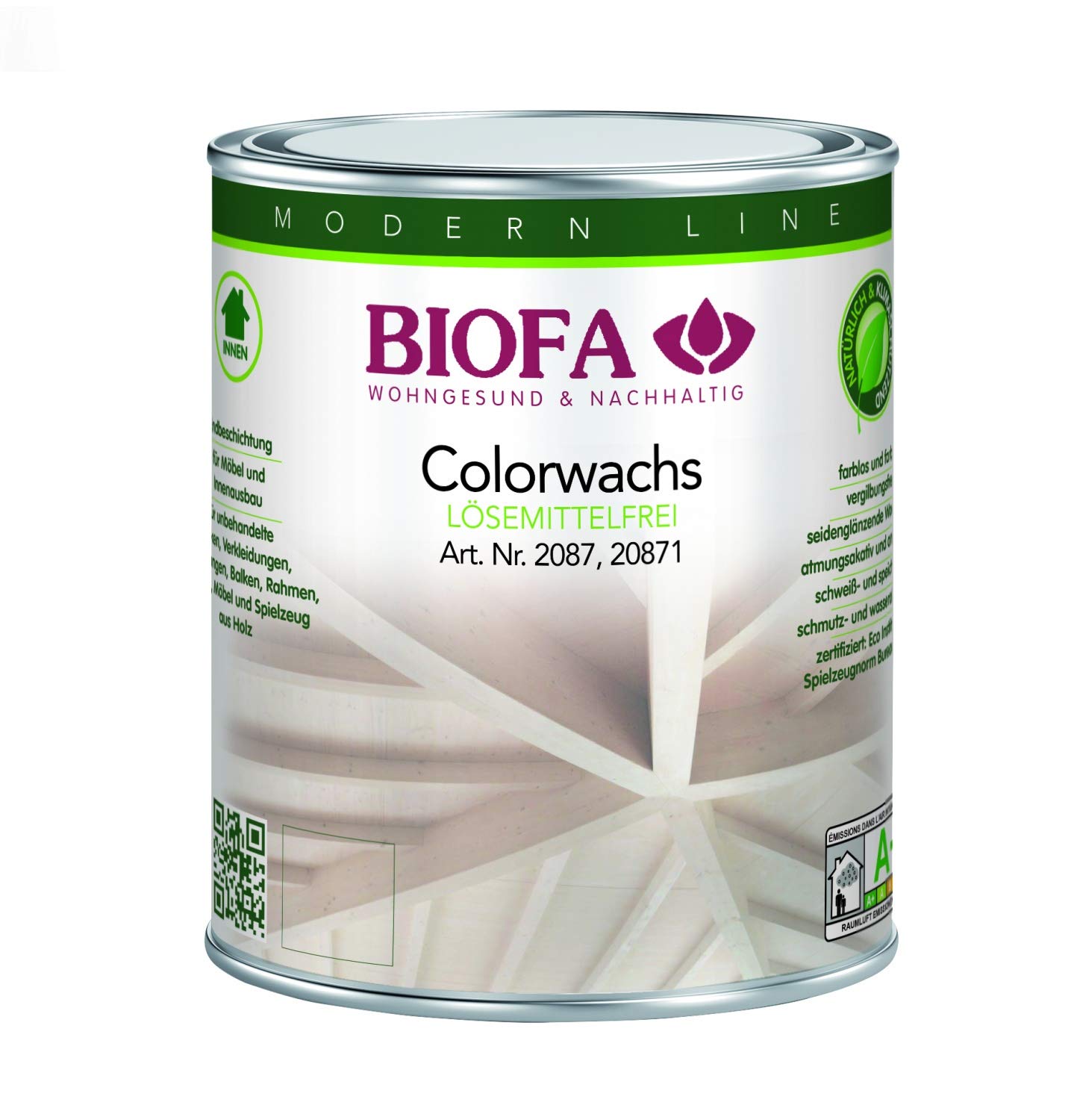 Biofa | Colorwachs lösemittelfrei | farbig - weiß Größe 1,00 L