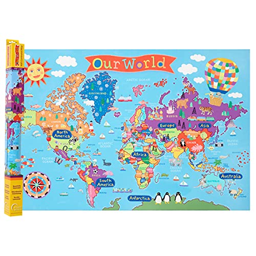 World Map For Kids