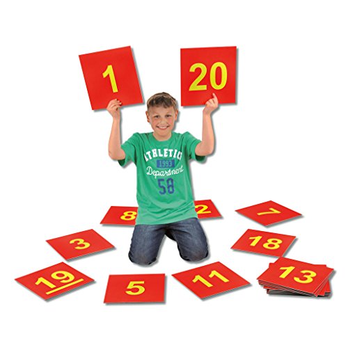 Wiemann Lehrmittel Zahlenmatten für Kinder, Bodenmatten Zahlen bis 20, Rechenzeichen (Bodenmatten Zahlen 1–20)