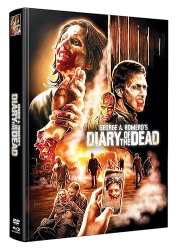 Diary of the Dead - Mediabook - Wattiert - Limited Edition auf 255 Stück - Uncut (Blu-ray+Bonus-DVD)
