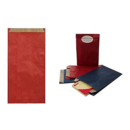 Apli 101651 250 Umschläge Geschenkbeutel, 11 cm x 5 cm x 21 cm, Rot
