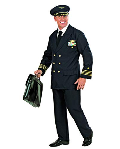 Piloten Uniform Berufs-Kostüm für Herren an Fasching & Mottoparty XXL