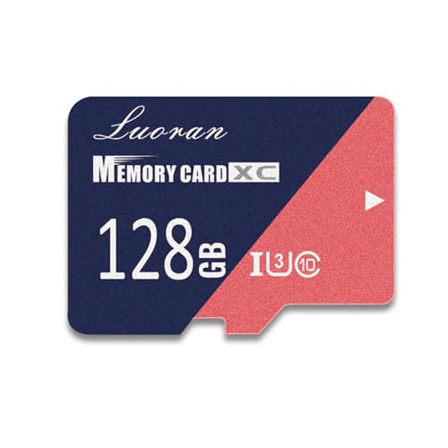 Luoran 128 GB Micro-SD-Karte U3 Klasse 10 Speicherkarte High-Speed TF Karte für Luoran Music Player, Dashcam, Body Cams und Action-Kamera bis zu 80 MB/s