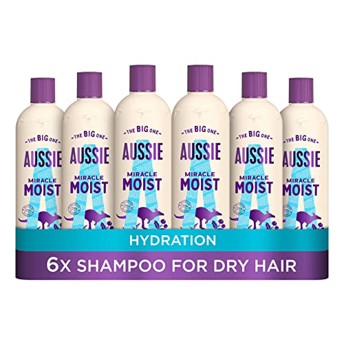 Aussie Miracle Feuchtes Shampoo, 300 ml, 6 Stück, tierversuchsfrei