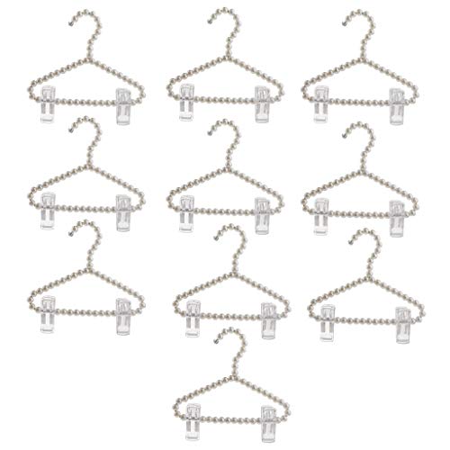 Tubayia Baby Kinder Kleiderbügel Rutschfeste Perlen Aufhänger für Hosen Röcke - 20cm