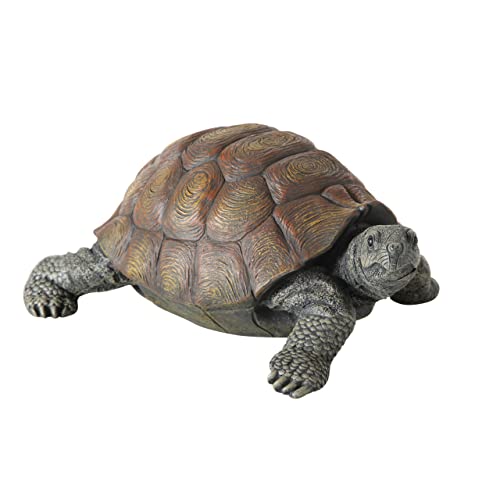 Schildkrötenfigur, Deko-Figur Schildkröte aus Kunstharz, ca. 34 cm x 25 cm x 14 cm