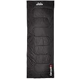 Campus Unisex-Adult CUP701123200 Sleeping Bag, Black, One Size