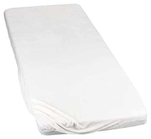 MOON Spannbettlaken Cashmere Touch, Spannbetttuch ca. 140x200 cm mit super weicher Oberfläche - weiß