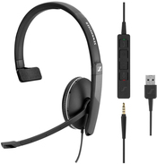 Sennheiser SC135 Mono-Headset USB, 3.5 mm Klinke Mono, schnurgebunden On Ear Schwarz