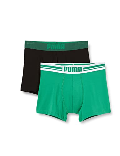 Puma Herren Boxer Shorts Bodywear Placed Logo 2er Pack, green, M, 651003001