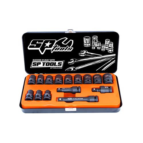 SP TOOLS, SP20310, 1/2 "6 - Set -Stoßbuchse -Set - von 10 bis 24 mm - 15 Teile