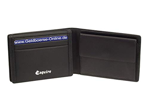 Esquire RFID Black kleine Geldbörse RFID Schutz GO 2200 kleines Portemonnaie