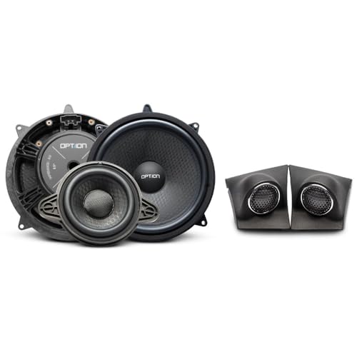 Option Lautsprecher kompatibel mit Mercedes Sprinter W907 (W910/VS30) - Plug% Play Front 2-Wege Lautsprechersystem inkl. Center-Speaker