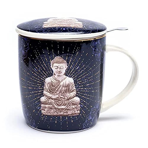 Set Teetasse Buddha blau