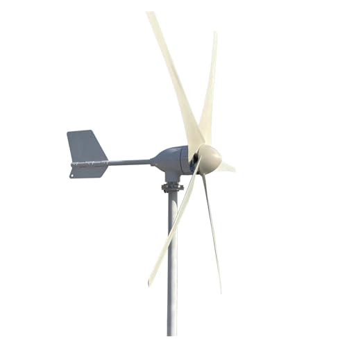 Windmühlengenerator Home Farm 15KW 12V 24V 48V Horizontalachse Windenergie Turbinengenerator 3/5 Flügel Windkraftventilator Windmühle Dreiphasen-Wechselstrom Mehr Energieeinsparung (Color : 5B, Size