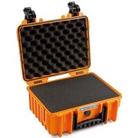 B&W outdoor.case Type 3000 - Hartschalentasche für Digitalkamera mit Objektiven - Polypropylen - orange
