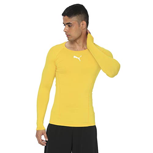 Puma Herren LIGA Baselayer Tee LS Shirt, Cyber Yellow, 56/58