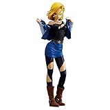 ALTcompluser Dragon Ball Z Figur Android 18 Statue Actionfigur Sammelfigur 25 cm, Idee Geschenk(Blau)