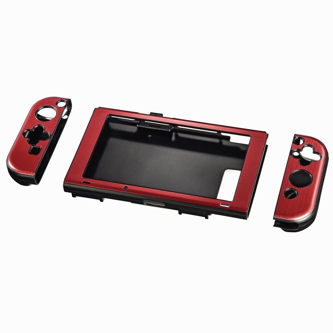 054665 Hardcover 3-teilig Nintendo Switch (Metallisch, Rot) (Metallisch, Rot)