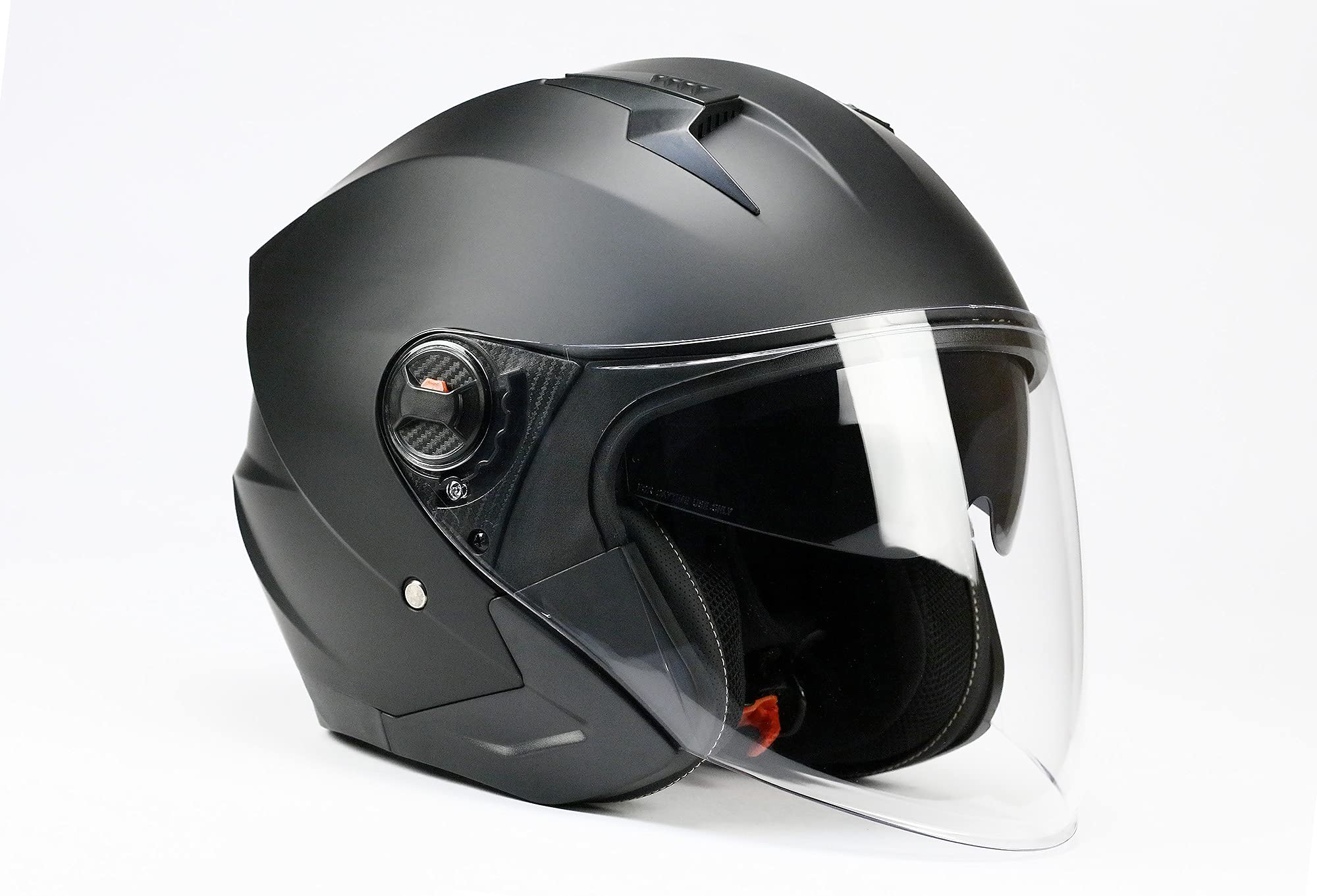 BNO Jet9 Jethelm Helm Motorradhelm mit Langvisier+ Sonnenvisier Matt Schwarz Größe (S-XL) (S)