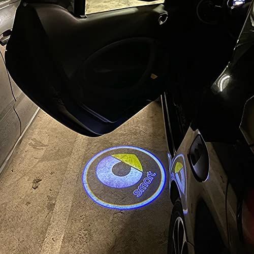 Autotür LED Unterbodenbeleuchtung Logo Projektor Für Smart Fortwo Forfour 453 451 450 452 Crossblade City-Coupe Roadster Autotür Willkommen Licht