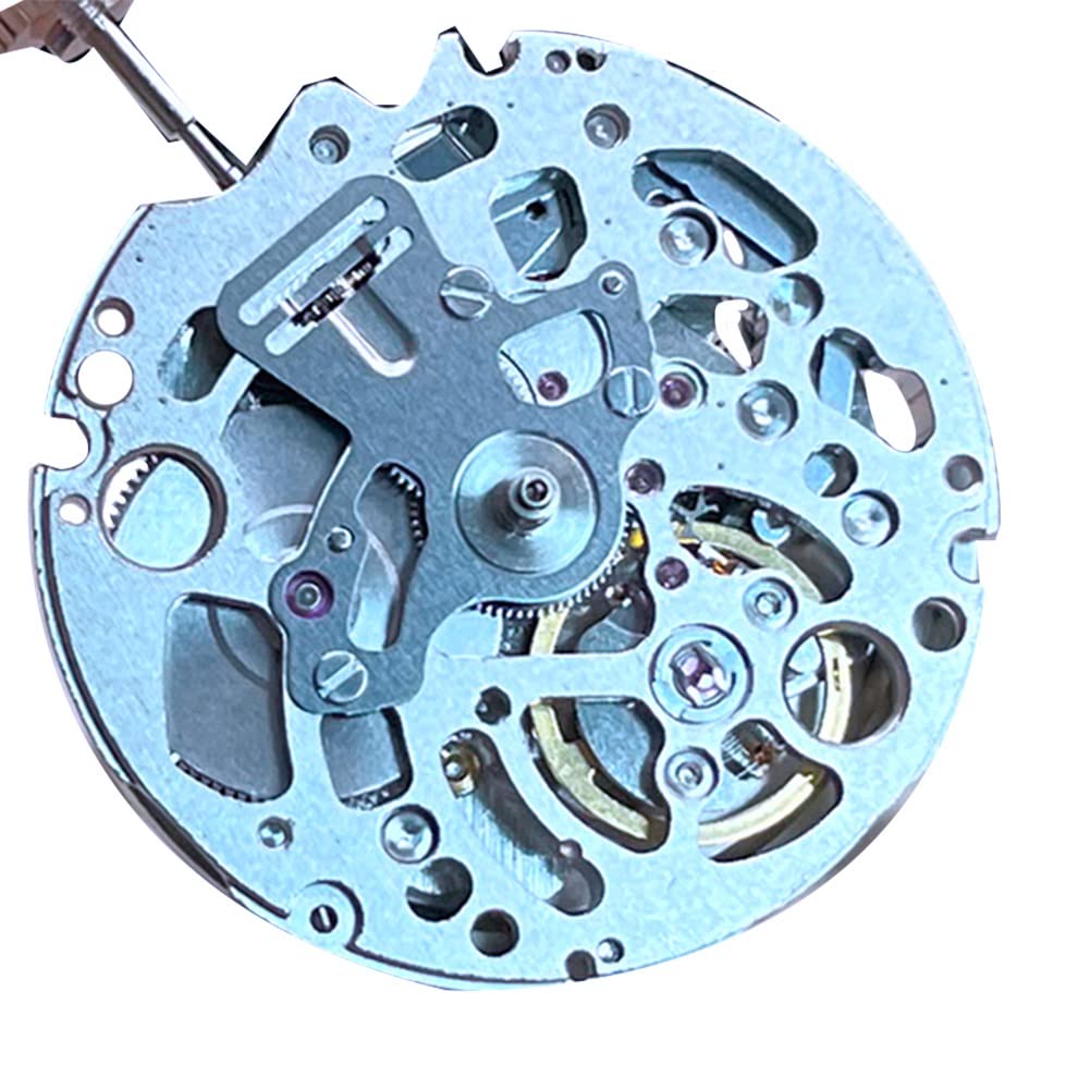 OUHUAN NH72/NH72A Skelettiertes Mechanisches Uhrwerk, Schwarzes Metall, 3-Automatik mit Automatischem Aufzug