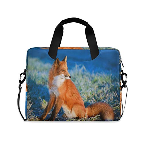 JNlover Forest Animal Fox Laptoptasche 16 Zoll (40,6 cm), tragbare Hülle, Aktentasche, Laptoptasche, Notebook, Computer, Tragetasche für Damen und Herren