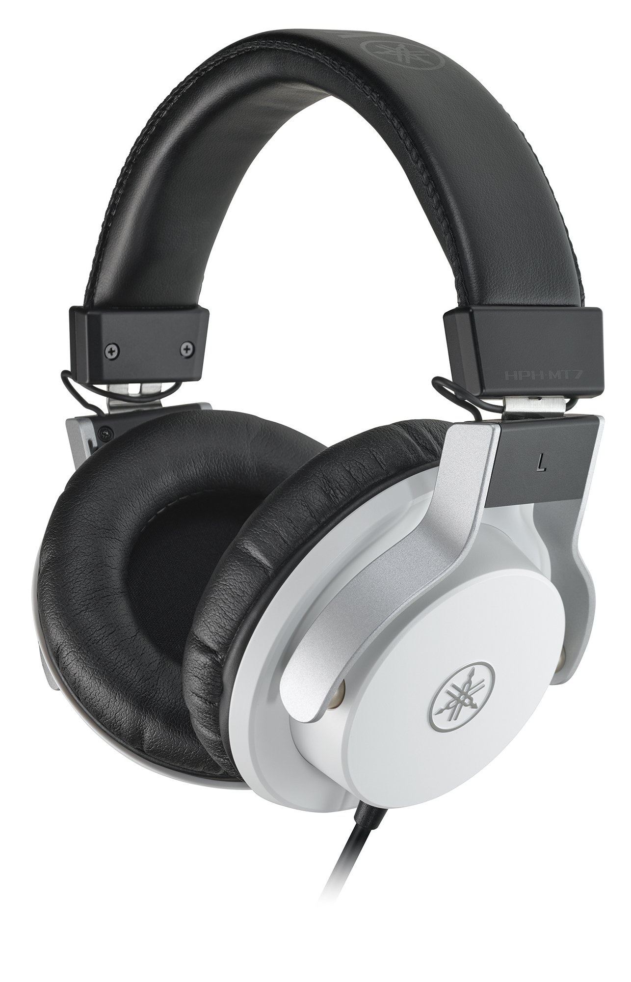 Yamaha HPH-MT7 Studio-Kopfhörer – Faltbare High End Kopfhörer mit 3 m Kabel und 6,3 mm Standard-Stereo-Adapterstecker – Weiß