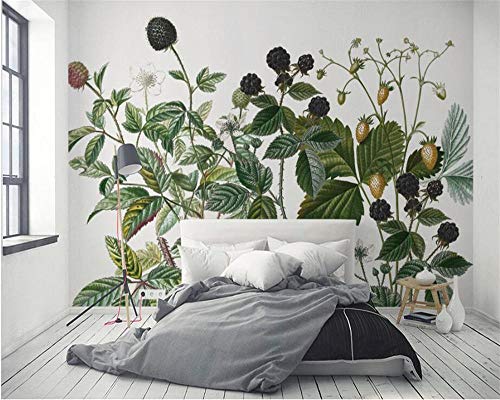 Benutzerdefinierte Tapete pastoralen Stil Nostalgie handgemalte Pflanze Wand 3d Wohnzimmer Schlafzimmer Wandbilder 3d Tapete 350cmx245cm
