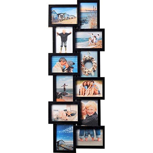 Henzo Holiday Gallery Bilderrahmen, Kunststoff, Schwarz, Rahmenformat 30x82 cm