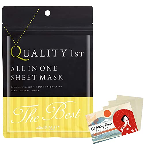 Quality 1st All In One Facial Sheet Mask 3 Sheets - The Best EX Blotting Paper Set