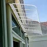 Unsichtbare Regenschutzabdeckung für Fenster, Markisenschutz für die Vordertür, UV-Regen- und Schneeschutz, Polycarbonat-Abdeckung, Gartenüberdachung, Terrasse, Veranda, Balkon, Regenmarkise