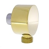Design Wandanschlussbogen Anschluss für Brauseschlauch aus Messing mit vergoldeter Oberfläche - Wandanschluss gold