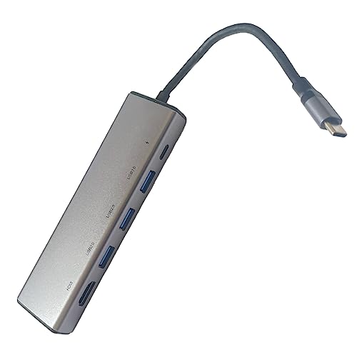 USB-C-Hub mit Eingang 3 USB-Anschlüsse, 1 USB C und 1 HDMI mit 15 cm Kabel