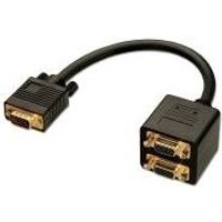 Lindy - VGA-Splitter - HD-15 (M) - HD-15 (W) - 18 cm (41214)