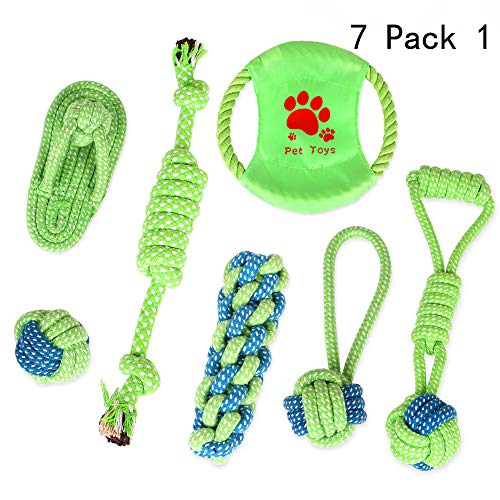 Dreamls Spielzeug für Hunde, 13 Stück, aus Baumwollseil, für kleine und mittelgroße Hunde